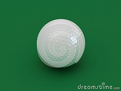 Ball for a golf Cartoon Illustration