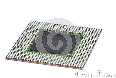 Ball Grid Array Integrated Circuit Stock Photo