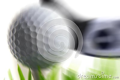 Ball hit Stock Photo