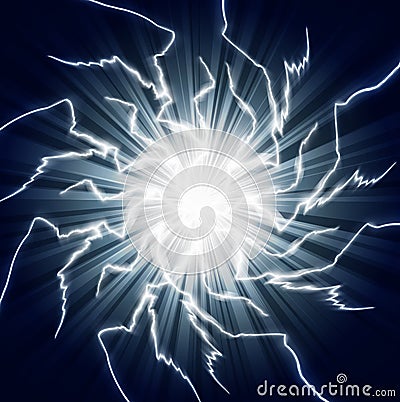 Ball lightning Vector Illustration