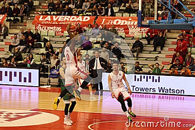 Ovie Soko. UCAM Murcia C.B. - Banvit Basketball Editorial Stock Photo