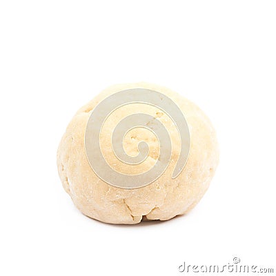 Ball of raw dough isolated Stock Photo