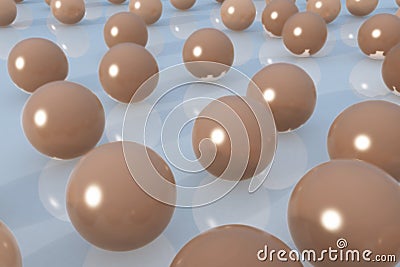 Ball skin color for skin care concept Stock Photo