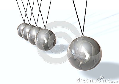 Ball swinging Stock Photo