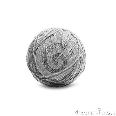 Ball of Threads wool yarn Stock Photo