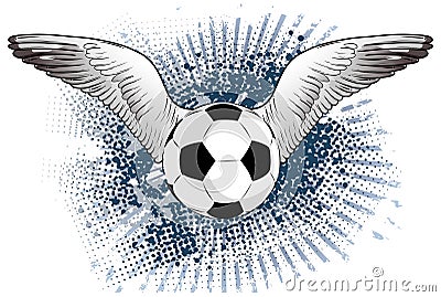 Ball wings Vector Illustration