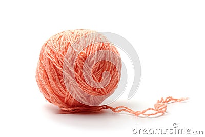 Ball of woolen threads Stock Photo