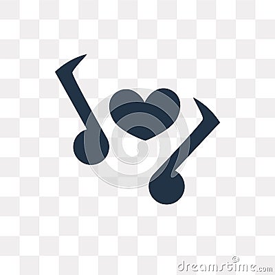 Ballad vector icon isolated on transparent background, Ballad t Vector Illustration