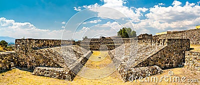Ballcourt at the Yagul archaeological site in Mexico Stock Photo