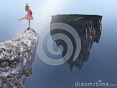 Ballerina, Ballet, Young Girl, Fantasy Stock Photo