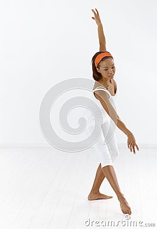 Ballerina dancing Stock Photo