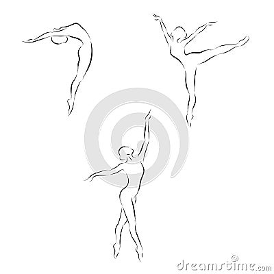 Ballerina graphics Vector Illustration