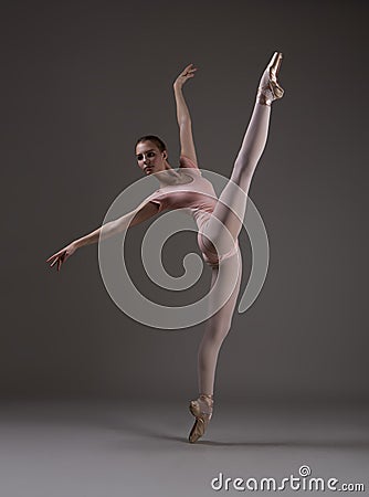 Ballerina in a twine Stock Photo