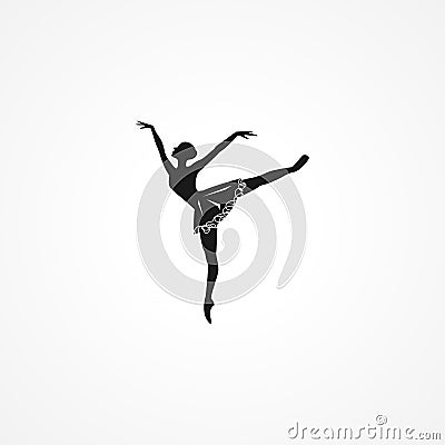 ballerina simple isolated icon. ballerina simple isolated vector icon. ballerina simple isolated vector icon Vector Illustration