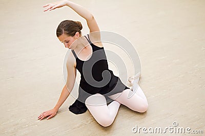Ballerina sitting Stock Photo