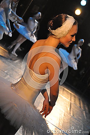 Ballerina on stage Editorial Stock Photo