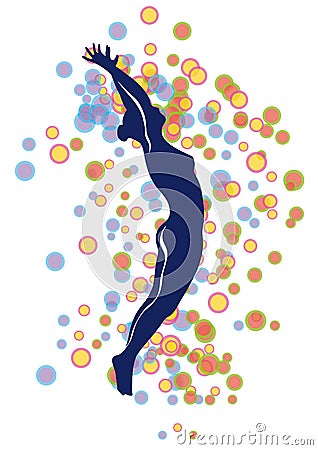 Ballerina (vector) Vector Illustration
