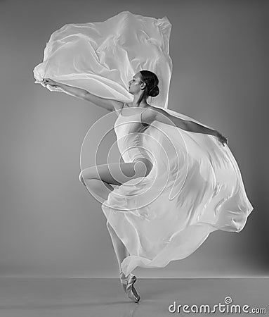 Ballerina with wings Stock Photo
