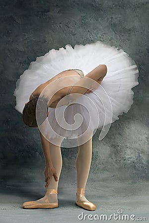 Ballet ballerina in pain Stock Photo