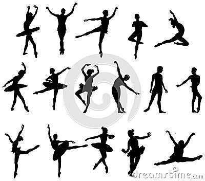 Ballet dancer Vector Illustration