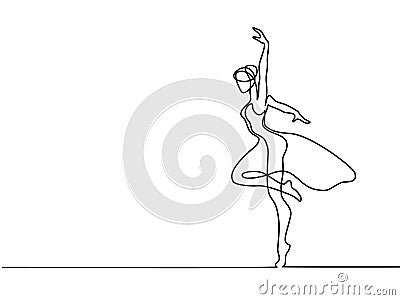 Ballet Dancer ballerina Vector Illustration