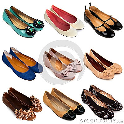 Ballet flat shoes-3 Stock Photo