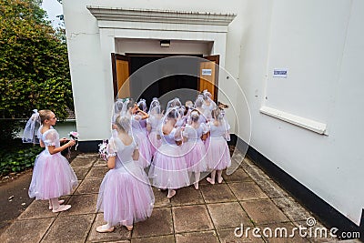 Ballet Girls Performance Backstage Editorial Stock Photo