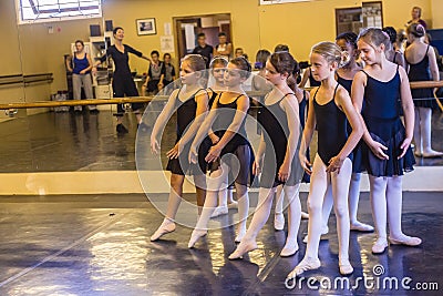 Ballet Girls Studio Editorial Stock Photo