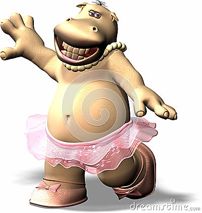 Ballet Hippo Stock Photo