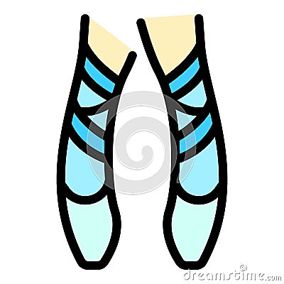 Ballet pair shoes icon vector flat Vector Illustration