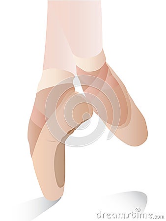 Ballet shoes Vector Illustration