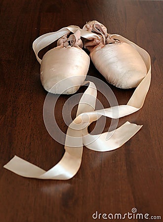 Ballet shoes Stock Photo