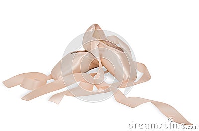 Ballet shoes on a white background Stock Photo