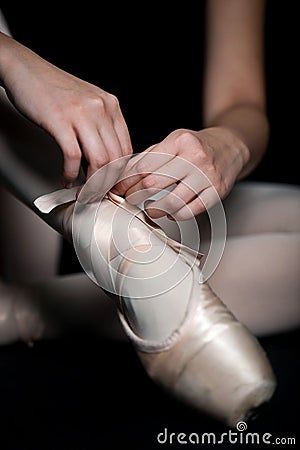 Ballet Slippers Stock Photo