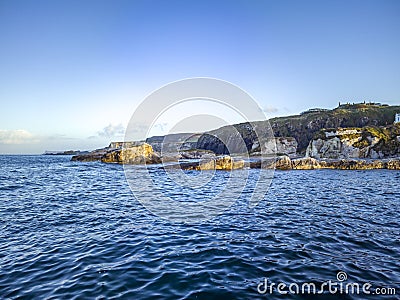 Ballintoy Harbour near Giants Causeway, County. Antrim, Northern Ireland - UK Editorial Stock Photo