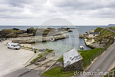 Ballintoy Harbour, Northern Ireland Editorial Stock Photo