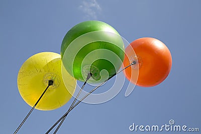 Color ballons background Stock Photo