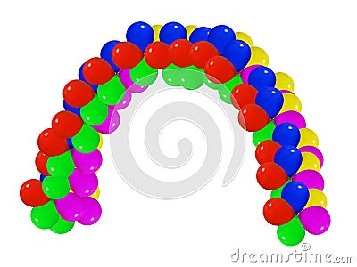 Balloon arch Vector Illustration