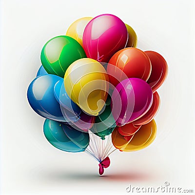 Balloon, baloon, bunch. Stock Photo