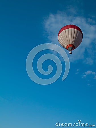 Balloon on the blue skye with cloud in background Stock Photo