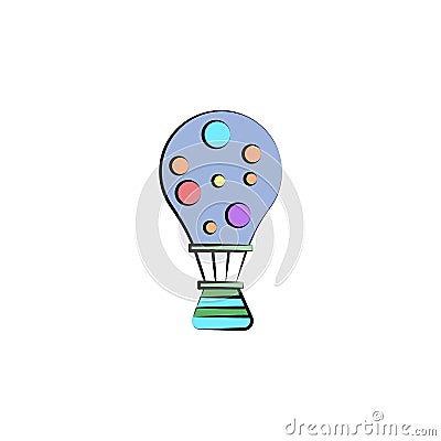 Balloon colored icon. Element of colored circus icon for mobile concept and web apps. Color Balloon icon can be used for web and m Stock Photo