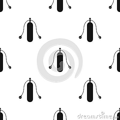 Balloon for diving.Extreme sport single icon in black style vector symbol stock illustration web. Vector Illustration