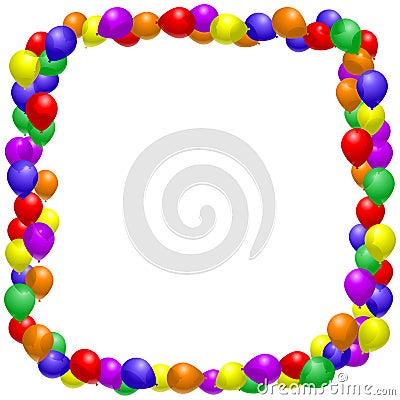 Balloon frame Vector Illustration