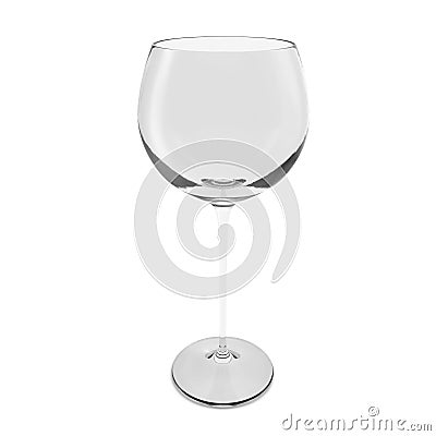 Balloon Glass Wine Isolated on White Background 3D Illustration Stock Photo