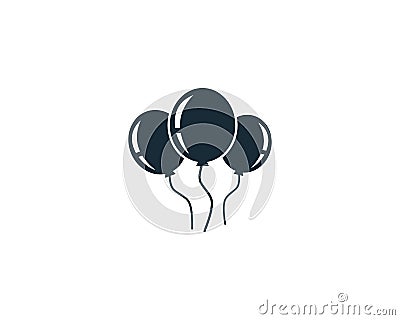 Balloon Icon Vector Logo Template Illustration Design Vector Illustration