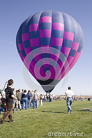 Balloon liftoff Stock Photo