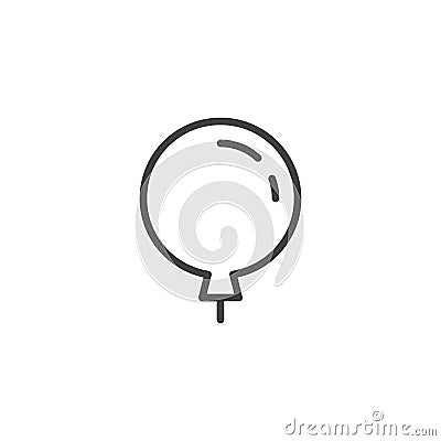 Balloon outline icon Vector Illustration