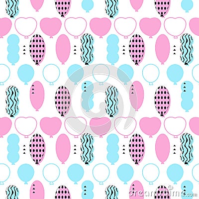 Balloon pattern Vector Illustration