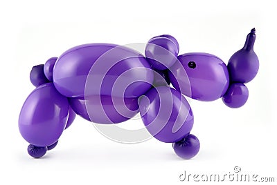 Balloon rhino Stock Photo