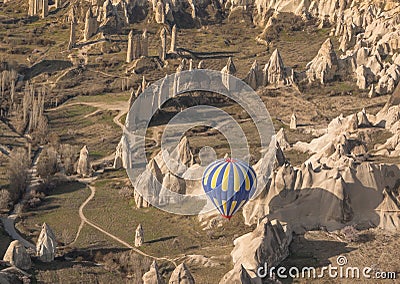 Balloon ride Cappadoccia, Anatolia, Turkey Stock Photo